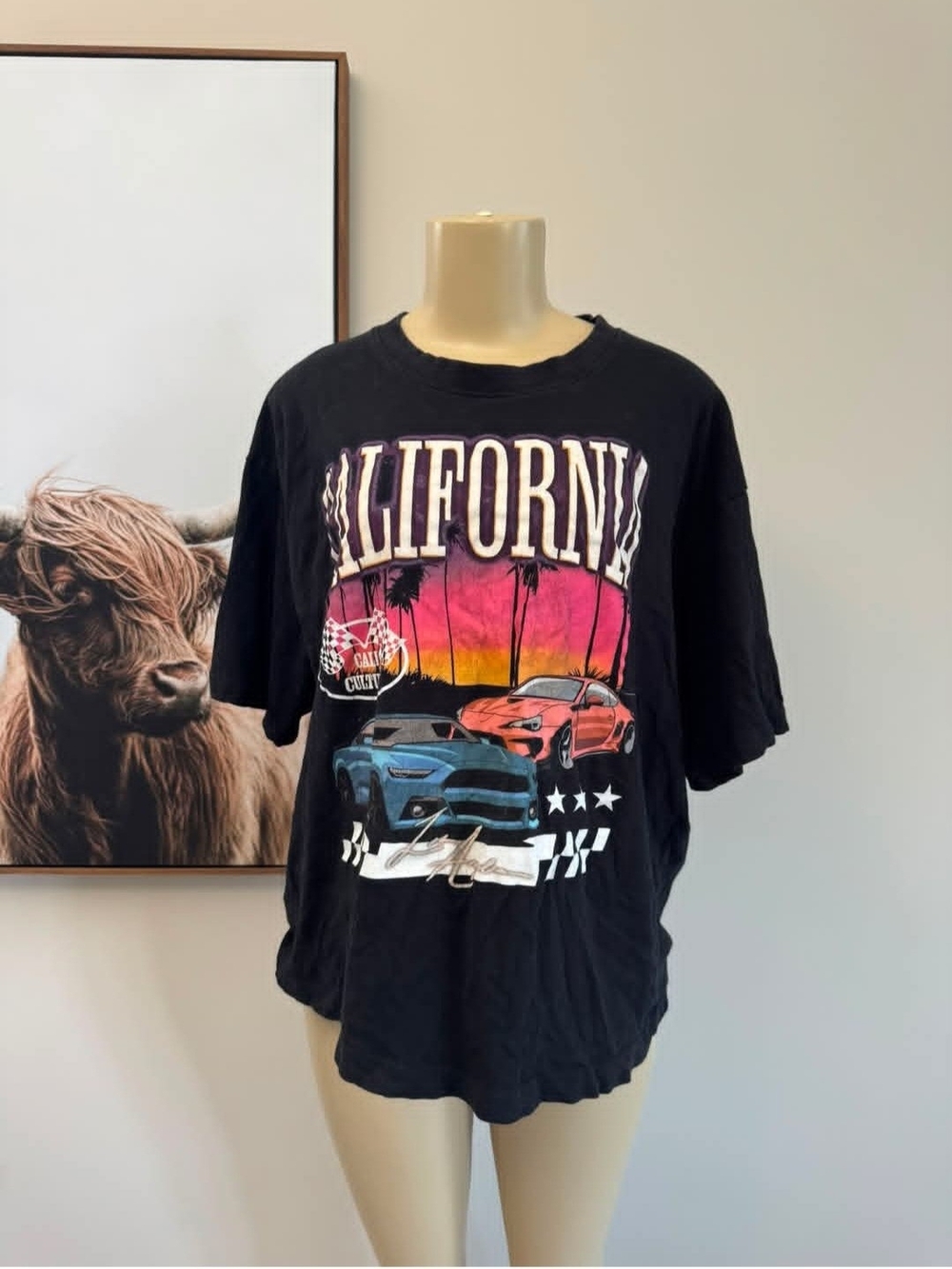 California Graphic Short Sleeve Tee - Black